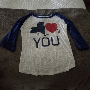 Vintage I love NY 3/4 sleeve shirt